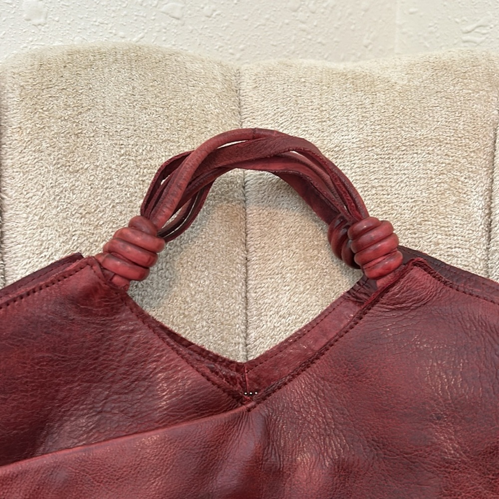 Latico Leather Nash Tote Crossbody Bag in Oxblood Red Full Grain Leather - Picture 3 of 10